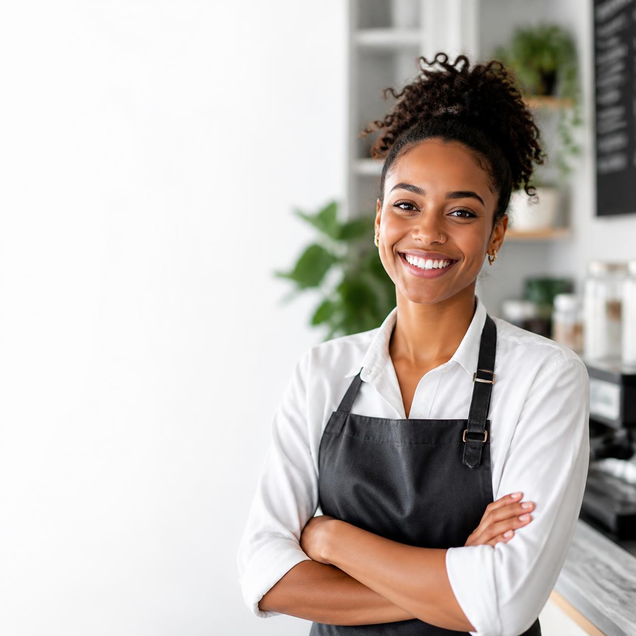 Small business owner using Swipe Credit AI